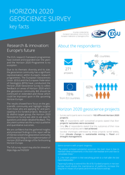 Horizon 2020 Geoscience Survey Report: 2-pager