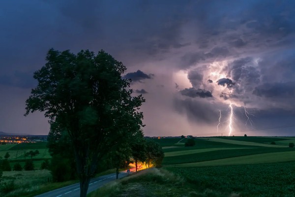 Watching a Storm from Behind