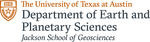 The Department of Earth and Planetary Sciences (EPS) and the Oden Institute for Computational Engineering & Sciences at The University of Texas at Austin (UT) logo